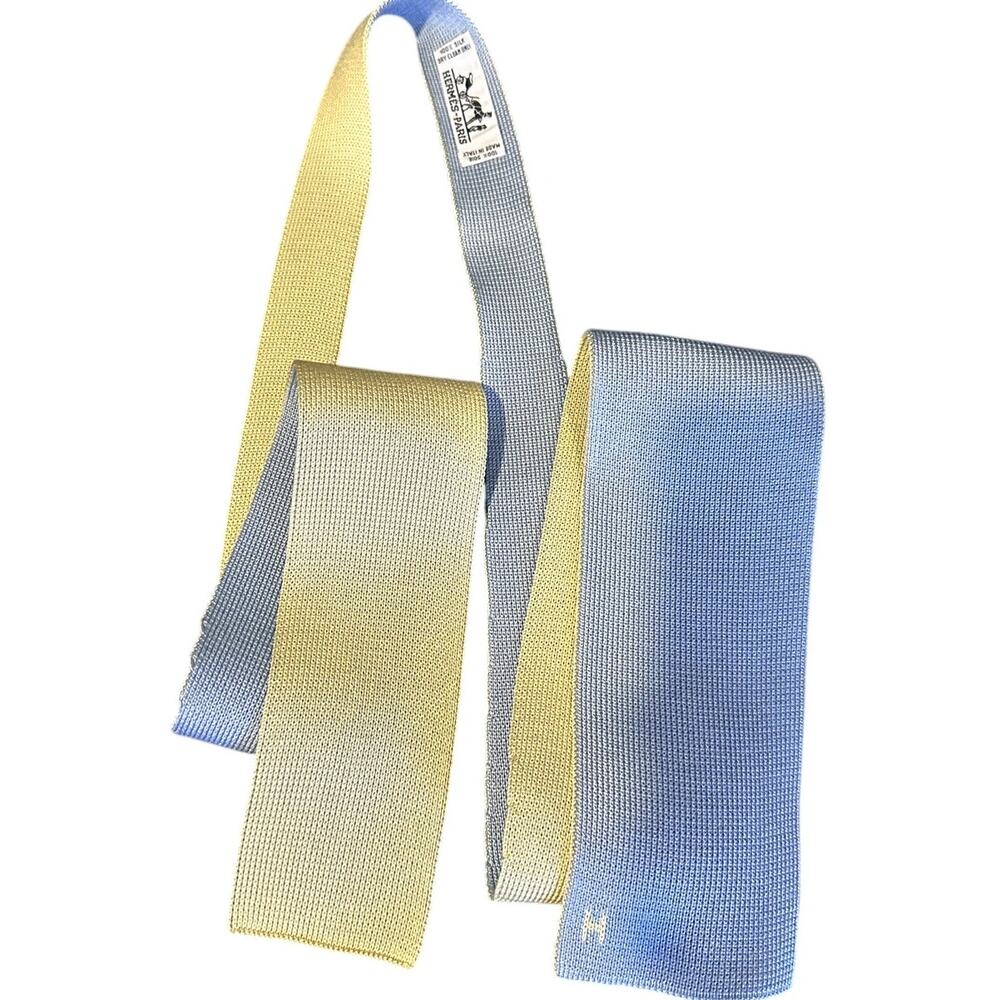 Hermes Tie - 100% Silk Double-sided w Box Dry clean only Made in France